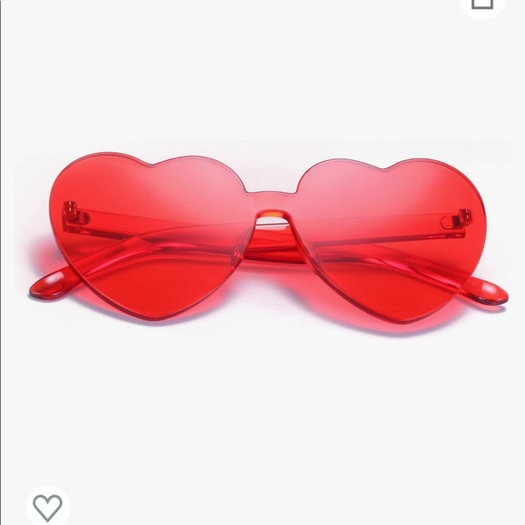 Red heart sunglasses - Picture 4 of 6